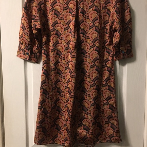 Eva Franco Edeline Abstract Shirtdress Size 2P - Picture 12 of 16